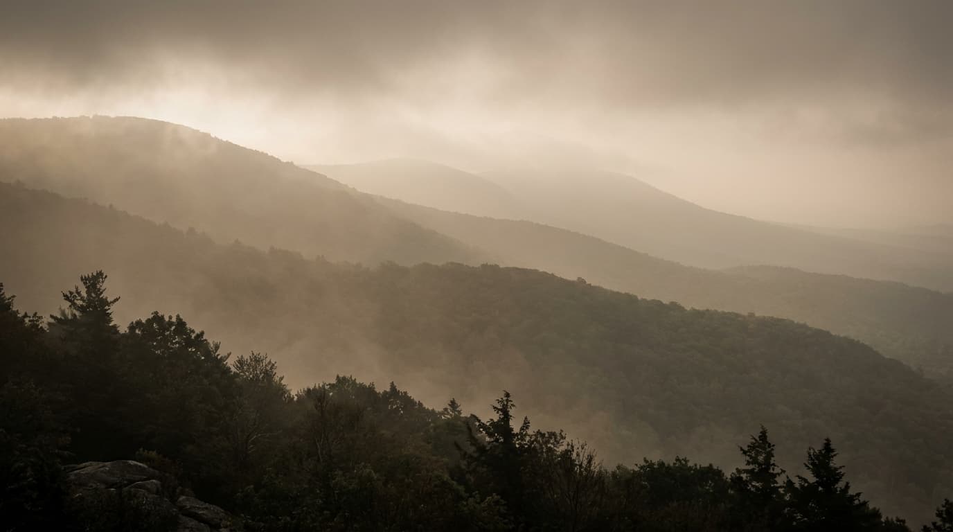 Catskill Mountains at dawn